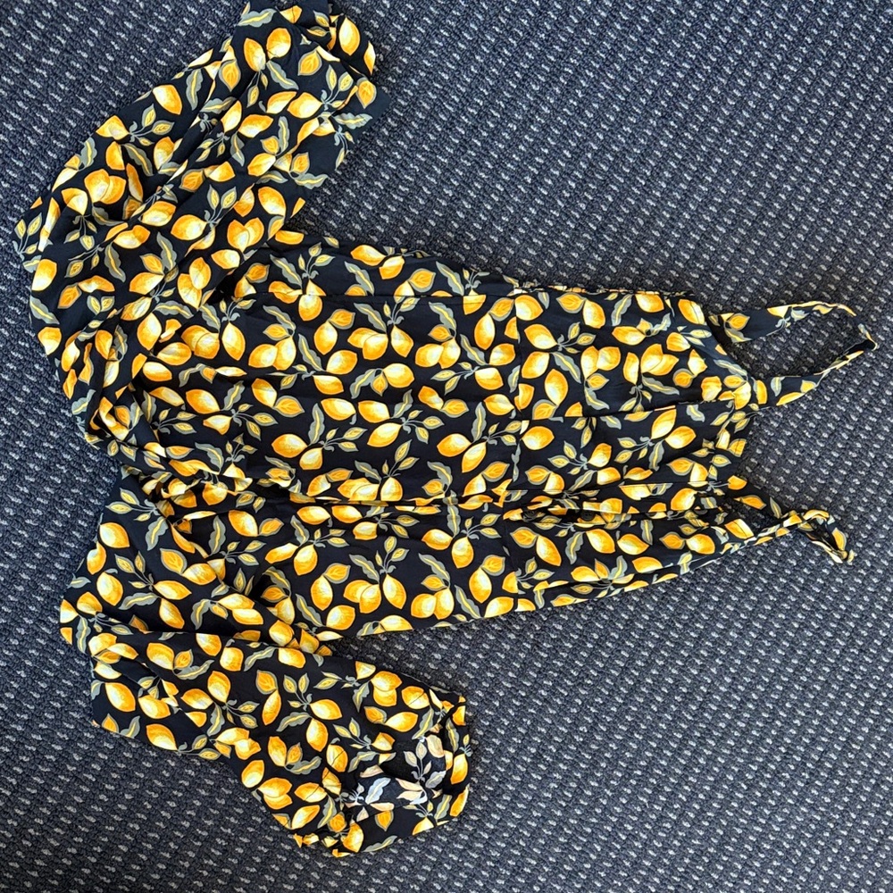 Lemon Print Romper